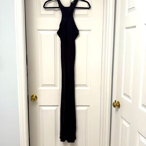 Allsaints Betina black maxi dress size 6